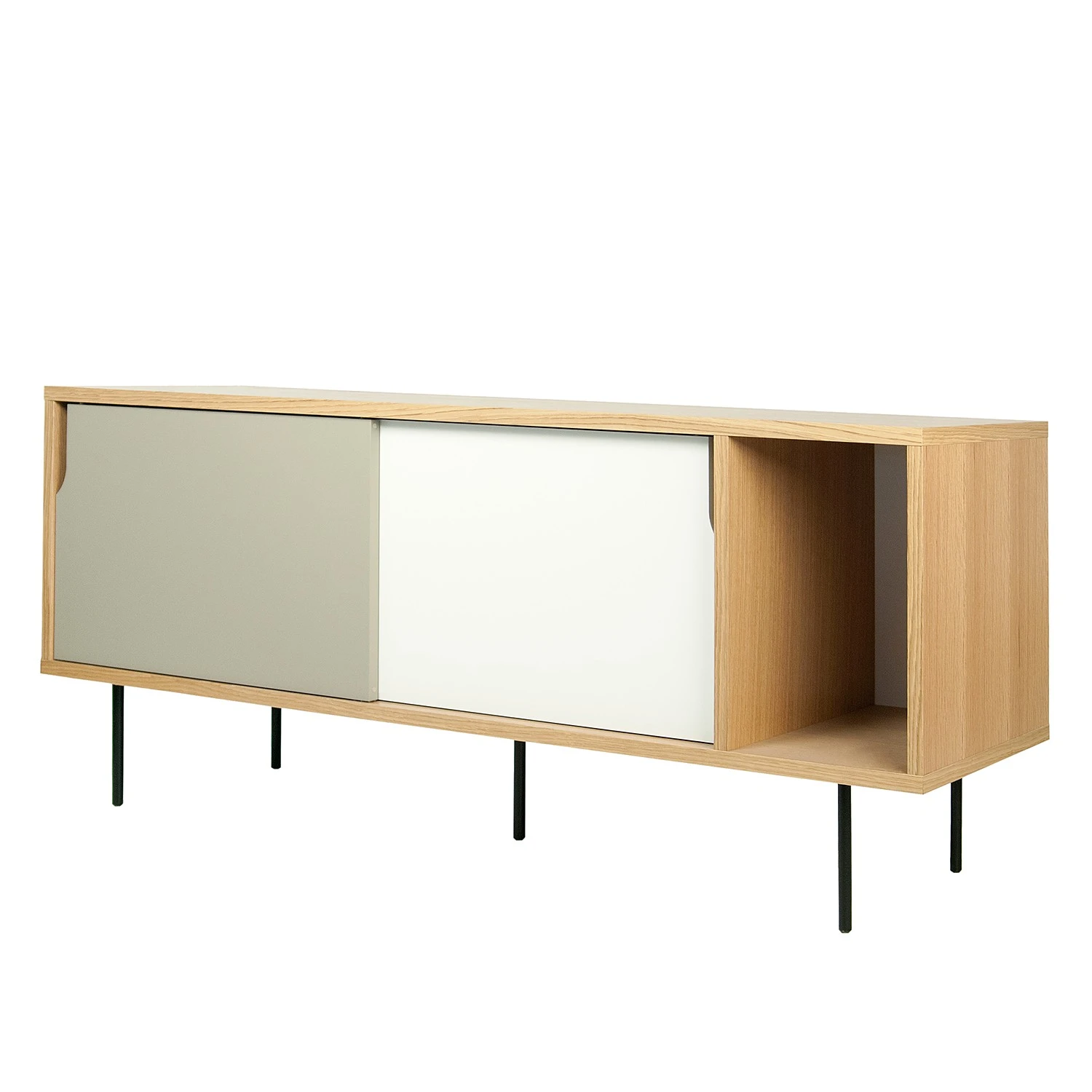 Temahome Sideboard Noa II - Weiß / Steingrau - Eiche 1 Temahome Sideboard Noa II - Weiß / Steingrau - Eiche