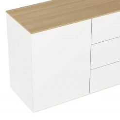Temahome Sideboard Join II - Eiche / Weiß -Wohnzimmermöbel boutique en ligne 1000172925 201016 13384800578 DETAILS P000000001000172925