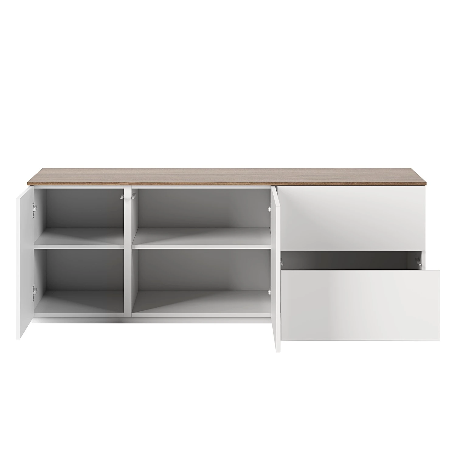 Temahome Sideboard Join I - Walnuss / Weiß 3 Temahome Sideboard Join I - Walnuss / Weiß – Bild 3