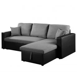 Fredriks Ecksofa Coventry II - Kunstleder/Webstoff - Grau / Schwarz -Wohnzimmermöbel boutique en ligne 1000172943 190724 16080800031 DETAILS P000000001000172943