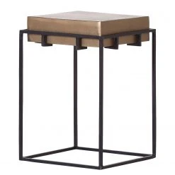 Ars manufacti Beistelltisch Bronzo - Eisen - Bronze / Schwarz