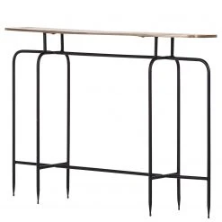 Ars manufacti Konsolentisch Tokko - Eisen - Messing / Schwarz