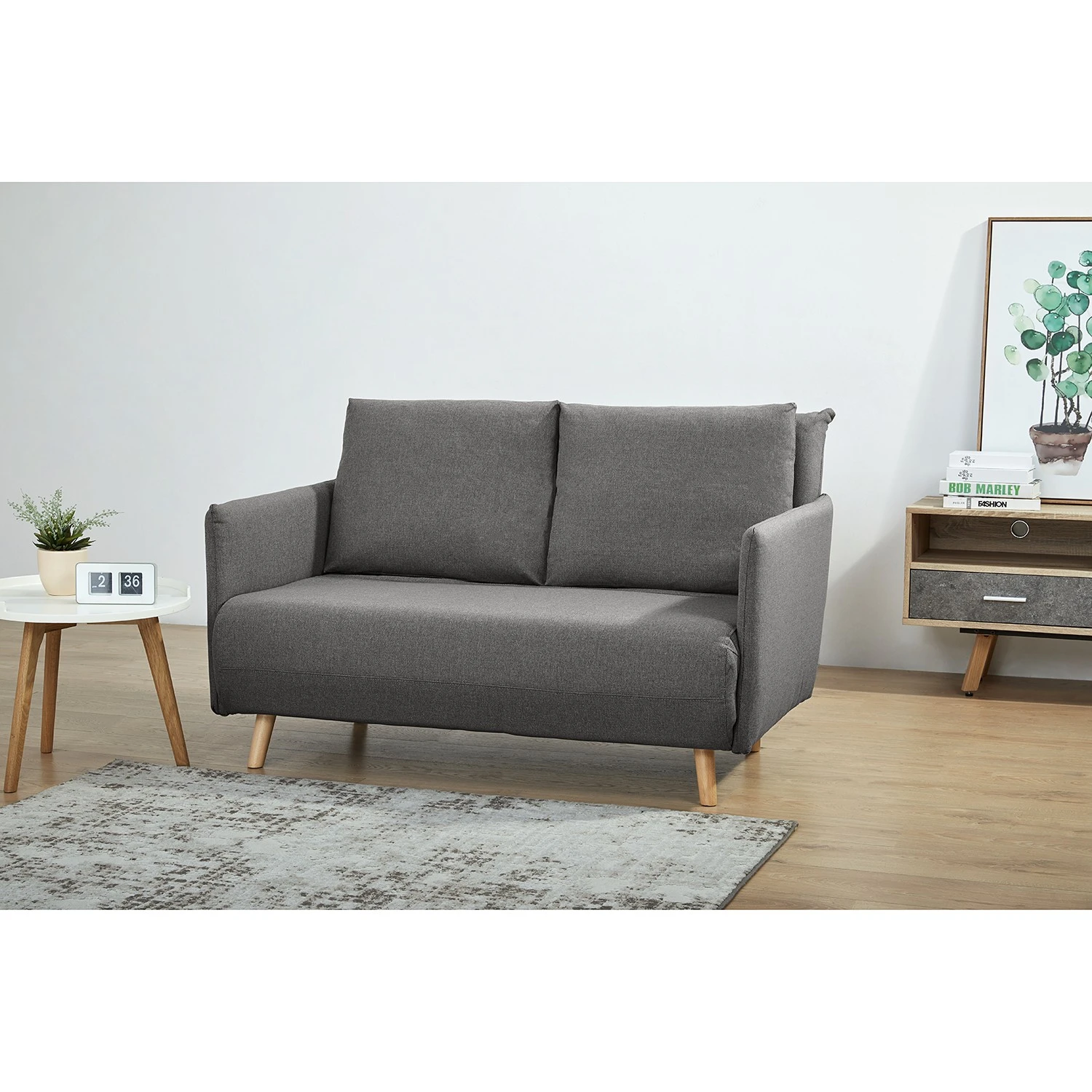 Mørteens Schlafsofa Lobau - Webstoff - Lichtgrau 2 Mørteens Schlafsofa Lobau - Webstoff - Lichtgrau – Bild 2