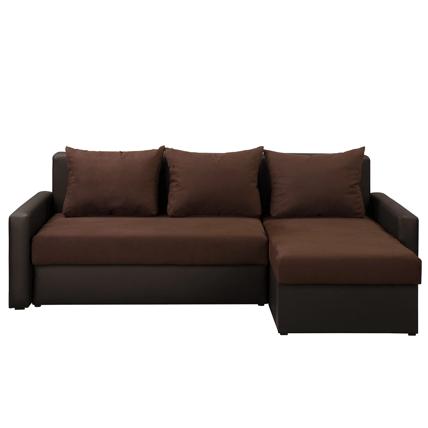 Fredriks Ecksofa Kardinya - Kunstleder / Microfaser - Dunkelbraun - Longchair davorstehend rechts 5 Fredriks Ecksofa Kardinya - Kunstleder / Microfaser - Dunkelbraun - Longchair davorstehend rechts – Bild 5