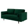 Jack & Alice Sofa Pirk (2-Sitzer) - Samt - Dunkelgrün