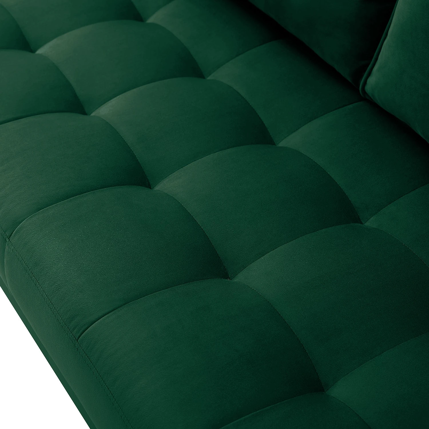 Jack & Alice Sofa Pirk (2-Sitzer) - Samt - Dunkelgrün 6 Jack & Alice Sofa Pirk (2-Sitzer) - Samt - Dunkelgrün – Bild 6