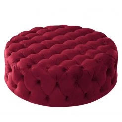 Jack & Alice Polsterhocker Leominster II - Samt - Weinrot -Wohnzimmermöbel boutique en ligne 1000176160 190607 15393200059 GALLERYIMAGES P000000001000176160