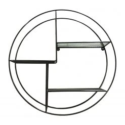 Red Living Wandregal Petrela - Metall - Schwarz -Wohnzimmermöbel boutique en ligne 1000176569 190612 11443600002 GALLERYIMAGES P000000001000176569