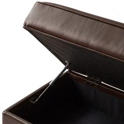 Maison Belfort Polsterhocker Migron - Kunstleder - Braun -Wohnzimmermöbel boutique en ligne 1000176673 201026 16355400074 DETAILS P000000001000176673