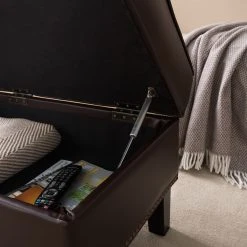 Maison Belfort Polsterhocker Migron - Kunstleder - Braun -Wohnzimmermöbel boutique en ligne 1000176673 210504 13363600049 DETAILS P000000001000176673