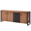 Ars manufacti Sideboard Manchester IV - Akazie massiv / Metall - Akazie / Anthrazit