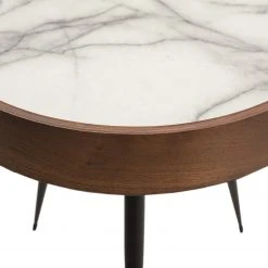 Mørteens Beistelltisch Melz - Eiche teilmassiv - Marmor Braun Dekor / Schwarz -Wohnzimmermöbel boutique en ligne 1000176697 191129 08181500018 DETAILS P000000001000176697