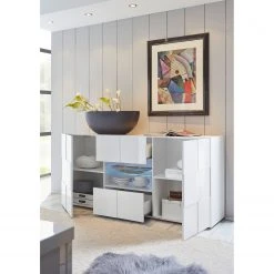 LC Spa Sideboard Dama II - Hochglanz Weiß -Wohnzimmermöbel boutique en ligne 1000177744 190626 12404600080 MOOD GALLERYIMAGES P000000001000177744 mood