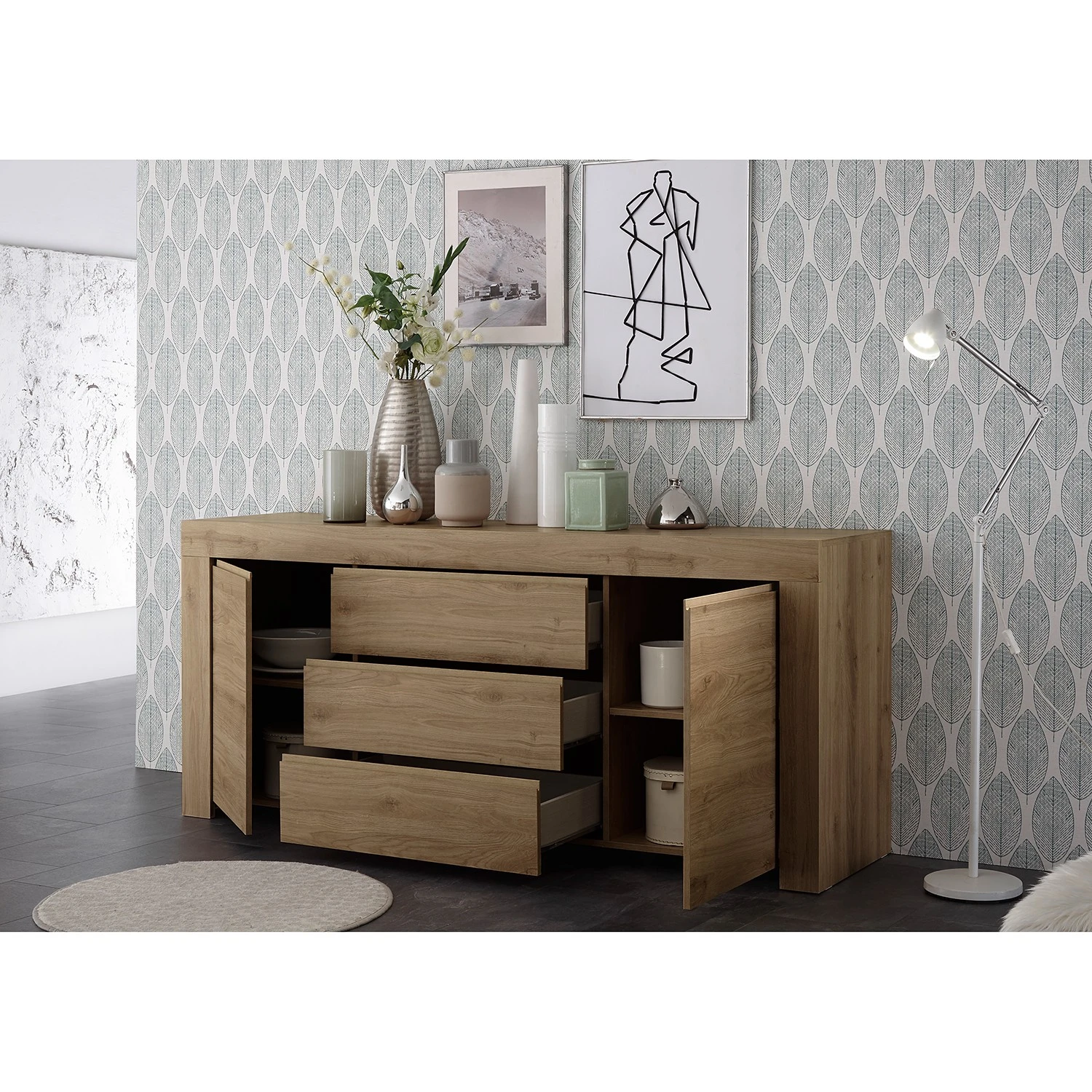 LC Spa Sideboard Firenze II - Eiche Dekor 3 LC Spa Sideboard Firenze II - Eiche Dekor – Bild 3