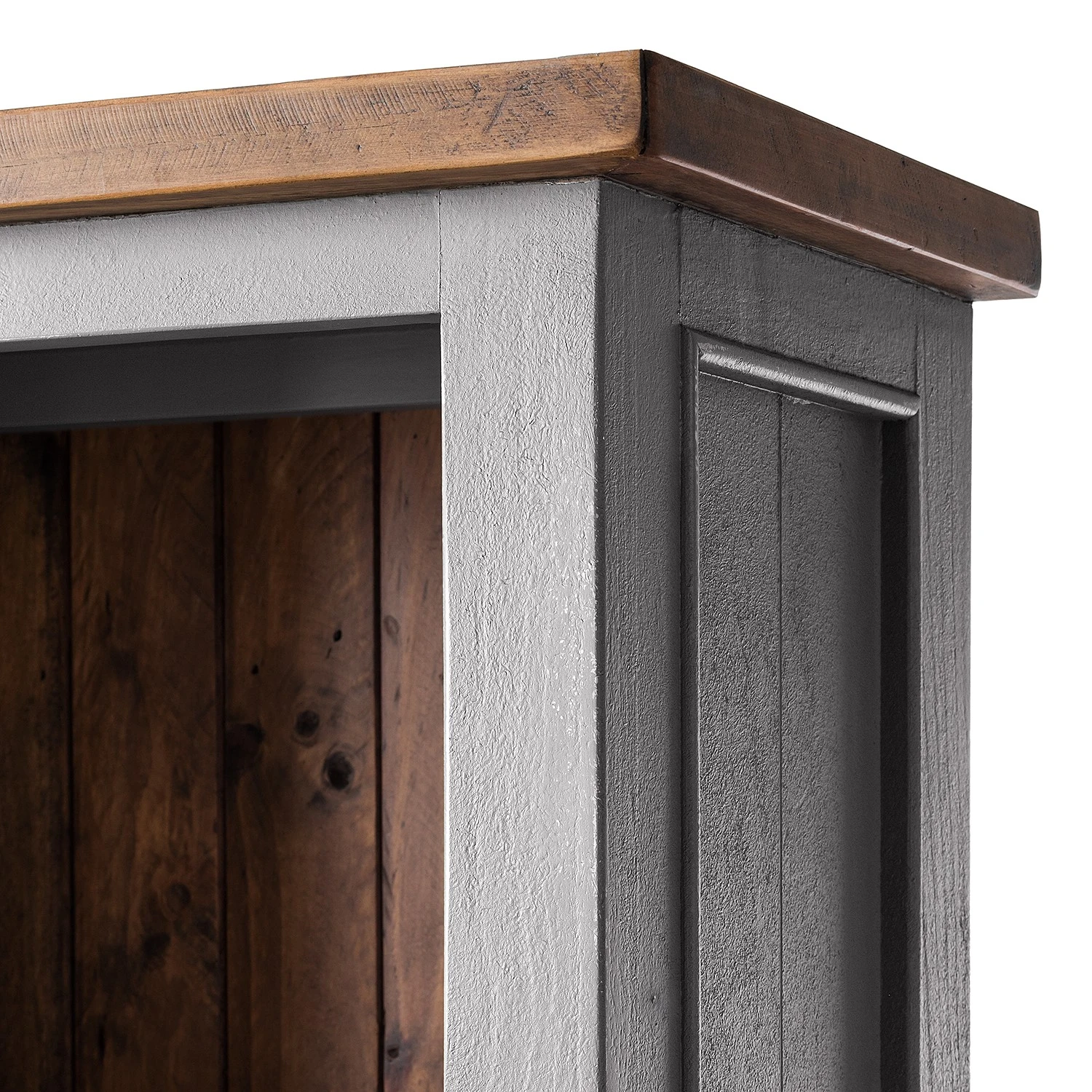 Maison Belfort Bücherregal Balignton II - Kiefer massiv - Grau / Kiefer 5 Maison Belfort Bücherregal Balignton II - Kiefer massiv - Grau / Kiefer – Bild 5