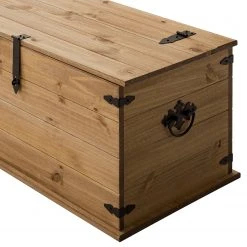 Maison Belfort Truhe Finca Rustica - Kiefer massiv - Kiefer Natur -Wohnzimmermöbel boutique en ligne 1000178021 200212 13141300027 DETAILS P000000001000178021