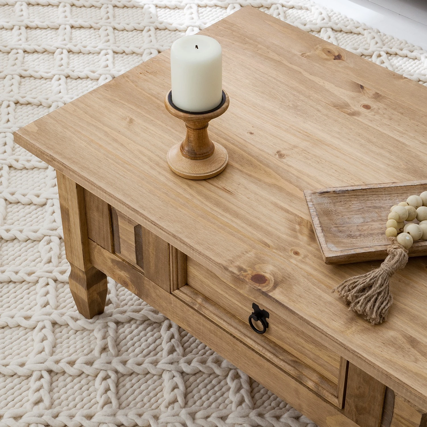 Maison Belfort Couchtisch Finca Rustica - Kiefer massiv - Kiefer Natur 10 Maison Belfort Couchtisch Finca Rustica - Kiefer massiv - Kiefer Natur – Bild 10