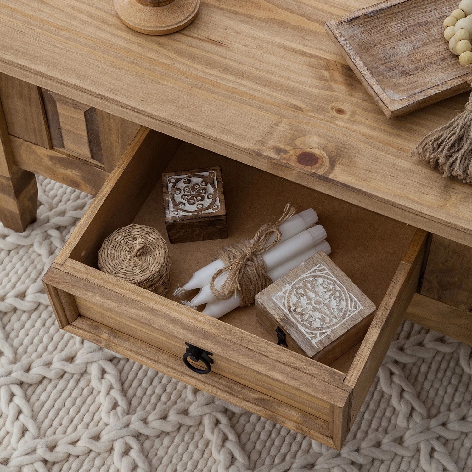 Maison Belfort Couchtisch Finca Rustica - Kiefer massiv - Kiefer Natur 12 Maison Belfort Couchtisch Finca Rustica - Kiefer massiv - Kiefer Natur – Bild 12