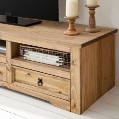 Maison Belfort TV-Lowboard Finca Rustica II - Kiefer massiv - Kiefer Natur -Wohnzimmermöbel boutique en ligne 1000178035 200511 14243700007 DETAILS P000000001000178035