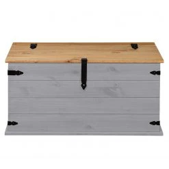 Maison Belfort Truhe Finca Rustica - Kiefer massiv - Kiefer Grau -Wohnzimmermöbel boutique en ligne 1000178039 200320 14544700020 DETAILS P000000001000178039