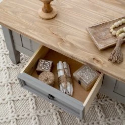 Maison Belfort Couchtisch Finca Rustica - Kiefer massiv - Kiefer Grau -Wohnzimmermöbel boutique en ligne 1000178040 200507 14231900005 DETAILS P000000001000178040