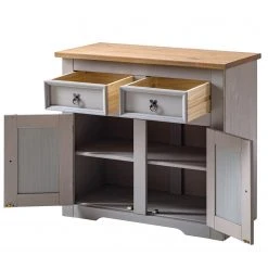 Maison Belfort Kommode Finca Rustica I - Kiefer massiv - Kiefer Grau -Wohnzimmermöbel boutique en ligne 1000178041 200417 12541000017 DETAILS P000000001000178041