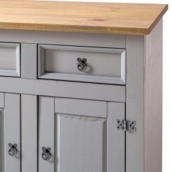 Maison Belfort Kommode Finca Rustica I - Kiefer massiv - Kiefer Grau -Wohnzimmermöbel boutique en ligne 1000178041 200417 12541100018 DETAILS P000000001000178041