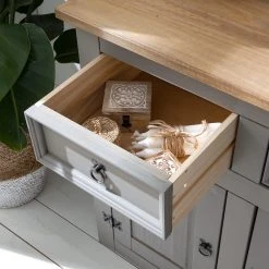 Maison Belfort Kommode Finca Rustica I - Kiefer massiv - Kiefer Grau -Wohnzimmermöbel boutique en ligne 1000178041 200511 13145700010 DETAILS P000000001000178041