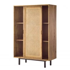 Ars manufacti Highboard Vina - Mango massiv / Wiener Geflecht - Mango / Schwarz -Wohnzimmermöbel boutique en ligne 1000178071 200323 13583500014 DETAILS P000000001000178071