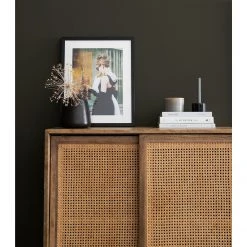 Ars manufacti Highboard Vina - Mango massiv / Wiener Geflecht - Mango / Schwarz -Wohnzimmermöbel boutique en ligne 1000178071 200702 15133500015 DETAILS P000000001000178071