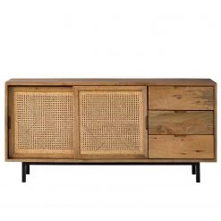 Ars manufacti Sideboard Vina I - Mango massiv / Wiener Geflecht - Mango / Schwarz -Wohnzimmermöbel boutique en ligne 1000178078 200225 13061200013 DETAILS P000000001000178078