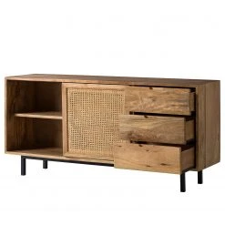 Ars manufacti Sideboard Vina I - Mango massiv / Wiener Geflecht - Mango / Schwarz -Wohnzimmermöbel boutique en ligne 1000178078 200225 13061200015 DETAILS P000000001000178078