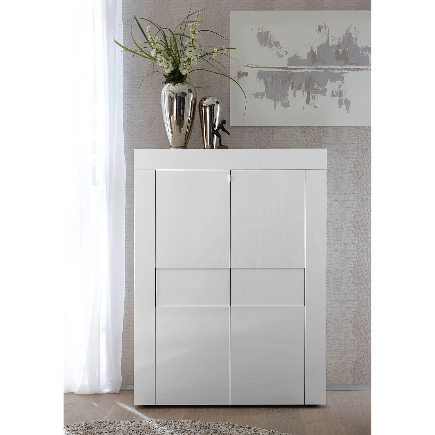 LC Spa Highboard Easy - Hochglanz Weiß 4 LC Spa Highboard Easy - Hochglanz Weiß – Bild 4