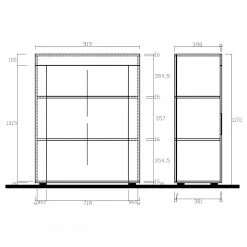 LC Spa Highboard Easy - Hochglanz Weiß 16 LC Spa Highboard Easy - Hochglanz Weiß -Wohnzimmermöbel boutique en ligne 1000178241 190807 07483700002 SKETCH DETAILS P000000001000178241 sketch