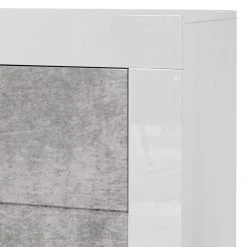LC Spa Sideboard Easy I - Hochglanz Weiß / Beton Dekor -Wohnzimmermöbel boutique en ligne 1000178264 201029 08524700570 DETAILS P000000001000178264