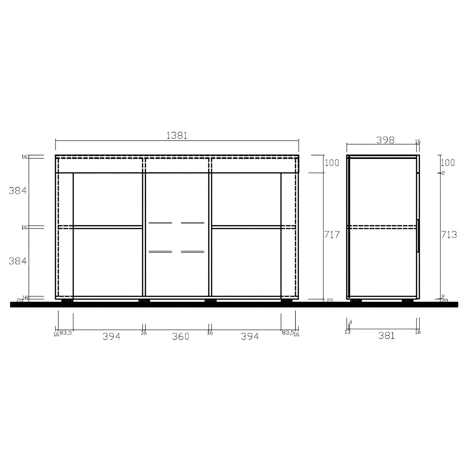 LC Spa Sideboard Easy II - Hochglanz Weiß 5 LC Spa Sideboard Easy II - Hochglanz Weiß – Bild 5