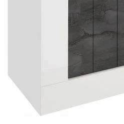 LC Spa TV-Lowboard Urbino - Hochglanz Weiß - Dunkelgrau / Weiß 11 LC Spa TV-Lowboard Urbino - Hochglanz Weiß - Dunkelgrau / Weiß -Wohnzimmermöbel boutique en ligne 1000178445 201029 09001500665 DETAILS P000000001000178445