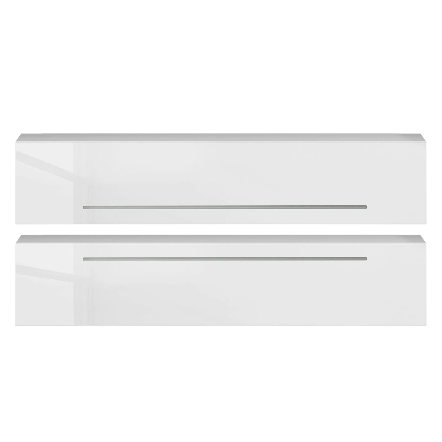 LC Spa Wohnwand Infinity VII (4-teilig) - Weiß / Nussbaum dunkel Dekor 3 LC Spa Wohnwand Infinity VII (4-teilig) - Weiß / Nussbaum dunkel Dekor – Bild 3