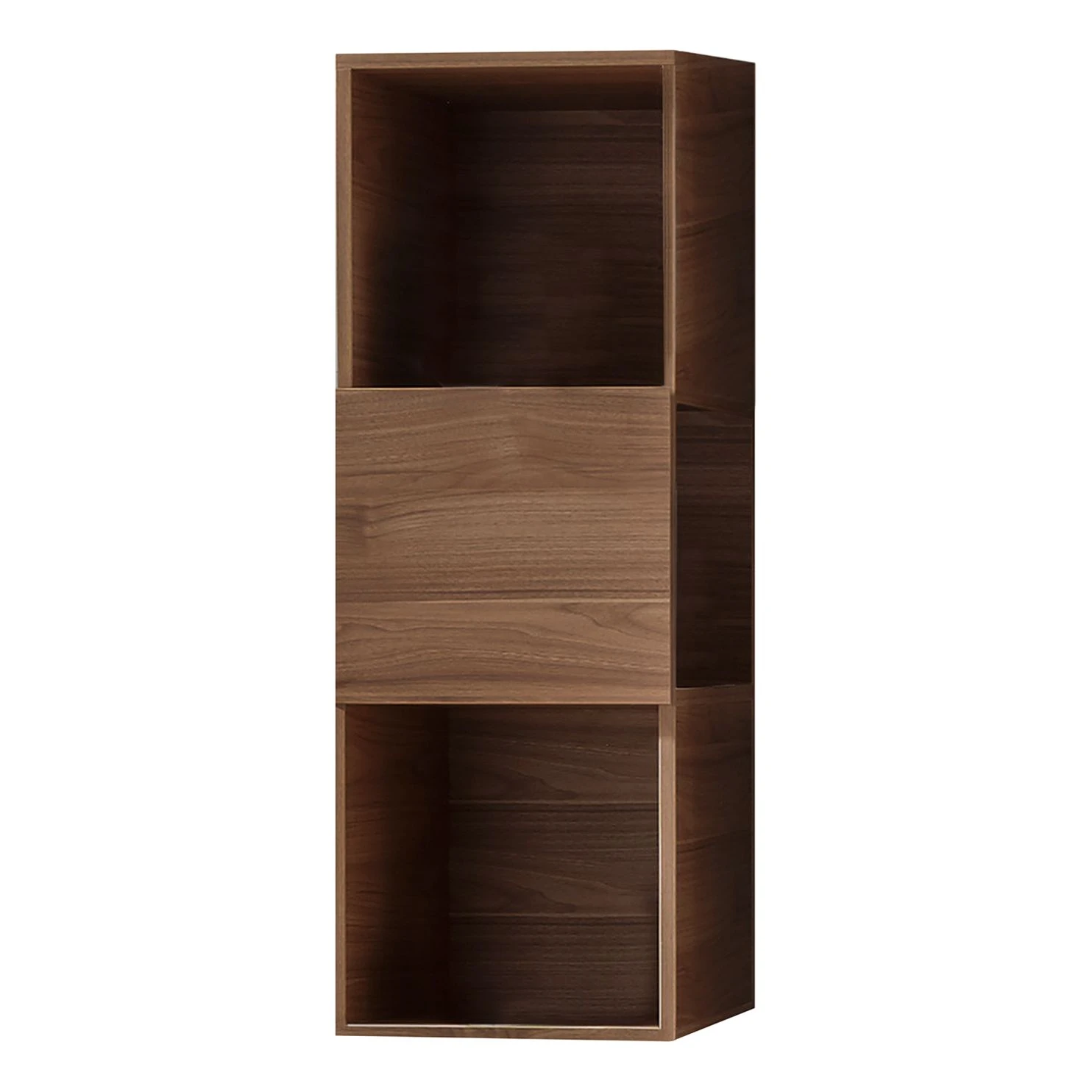 LC Spa Wohnwand Infinity VII (4-teilig) - Weiß / Nussbaum dunkel Dekor 4 LC Spa Wohnwand Infinity VII (4-teilig) - Weiß / Nussbaum dunkel Dekor – Bild 4