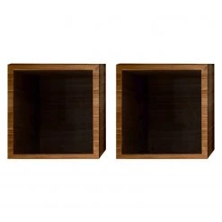 LC Spa Wohnwand Infinity IV (7-teilig) - Weiß / Nussbaum dunkel Dekor -Wohnzimmermöbel boutique en ligne 1000178655 190807 06303700220 DETAILS P000000001000178655