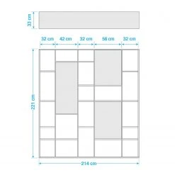 Loftscape Bücherregal Emporior III - Hochglanz Weiß -Wohnzimmermöbel boutique en ligne 1000178981 190801 08301600048 SKETCH DETAILS P000000001000178981 sketch