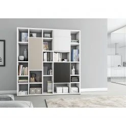 Loftscape Bücherregal Emporior III - Hochglanz Weiß