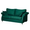 Maison Belfort Sofa Killara (2-Sitzer) - Samt - Antikgrün