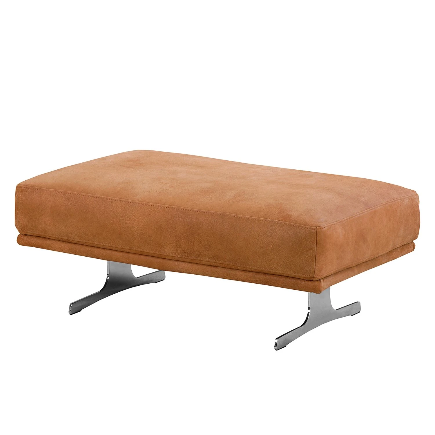 Ars manufacti Polsterhocker Hendra I - Echtleder - Cognac 1 Ars manufacti Polsterhocker Hendra I - Echtleder - Cognac