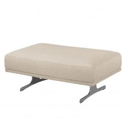 Fredriks Polsterhocker Hendra II - Webstoff - Webstoff Delea: Beige