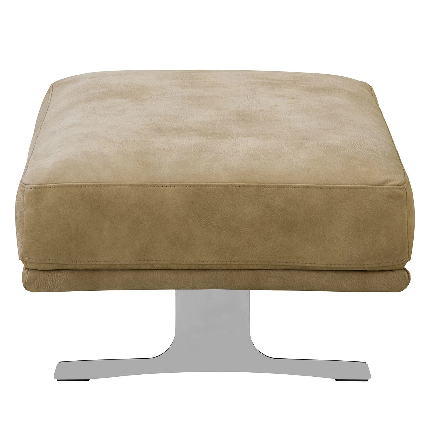 Ars manufacti Polsterhocker Lurrip I - Echtleder - Taupe 4 Ars manufacti Polsterhocker Lurrip I - Echtleder - Taupe – Bild 4