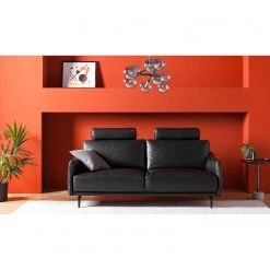 Studio Copenhagen Sofa Harlev (3-Sitzer) - Echtleder - Schwarz -Wohnzimmermöbel boutique en ligne 1000179415 200421 11332700001 MOOD DETAILS P000000001000179415 mood