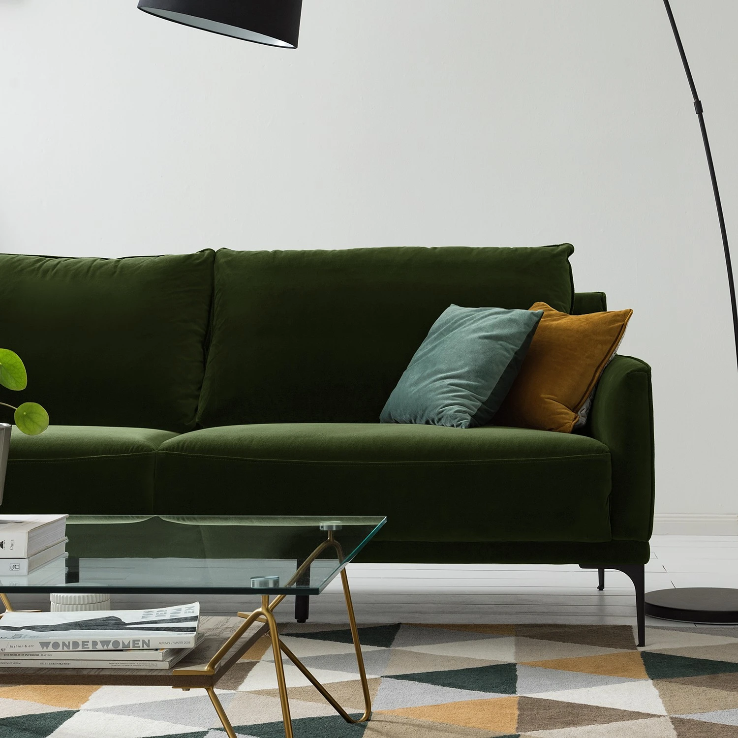 Studio Copenhagen Sofa Pouch (2-Sitzer) - Samt - Dunkelgrün 9 Studio Copenhagen Sofa Pouch (2-Sitzer) - Samt - Dunkelgrün – Bild 9