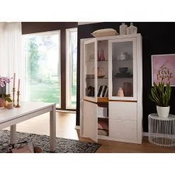 Naturoo Vitrinenschrank Maceio II - Kiefer Massiv - Kiefer Weiß -Wohnzimmermöbel boutique en ligne 1000180132 190718 07592900041 MOOD DETAILS P000000001000180132 mood