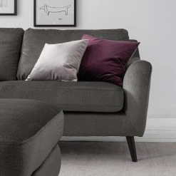 Jack & Alice Sofa Tennyson (3-Sitzer) - Samt - Grau -Wohnzimmermöbel boutique en ligne 1000180140 201030 05551200016 DETAILS P000000001000180140